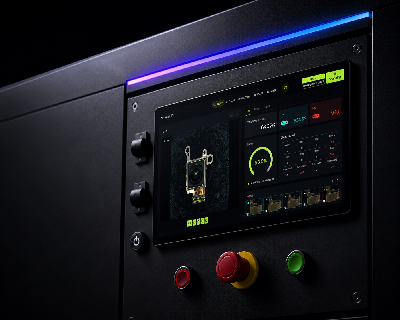 AIM-T1 drag-and-teach workflow interface