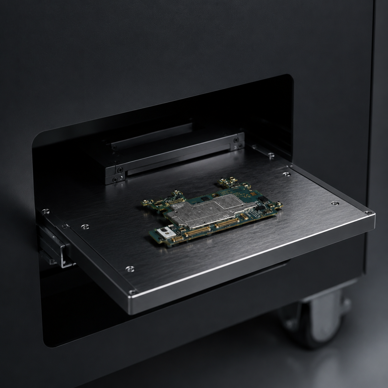 AIM-T1 inspection tray with reference sample
